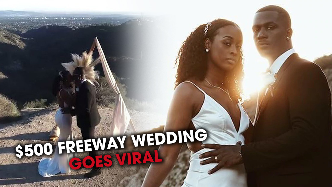 Couple Spend $500 on their Wedding On The Freeway